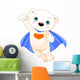 Super Polar Bear Wall Decal
