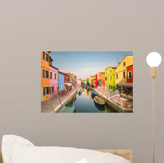 Colorful Burano Italy Wall Decal