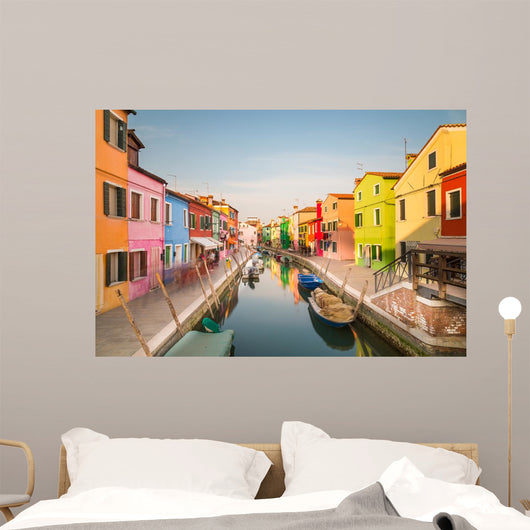 Colorful Burano Italy Wall Decal