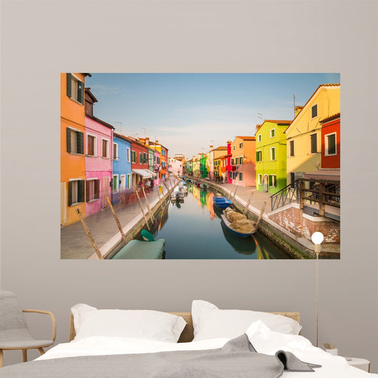 Colorful Burano Italy Wall Decal