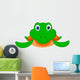 Happy Turtle Cartoon Wall Decal