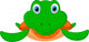 Happy Turtle Cartoon Wall Decal