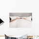Man Hiding Bed under Wall Decal