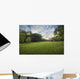 Green Grass Field City Wall Decal