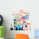 Colorful Music Instruments Design Wall Decal