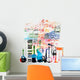 Colorful Music Instruments Design Wall Decal