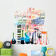 Colorful Music Instruments Design Wall Decal