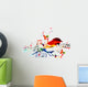 Colorful Music Design with Wall Decal Design 1