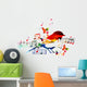 Colorful Music Design with Wall Decal Design 1