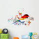 Colorful Music Design with Wall Decal Design 1