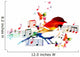 Colorful Music Design with Wall Decal Design 1