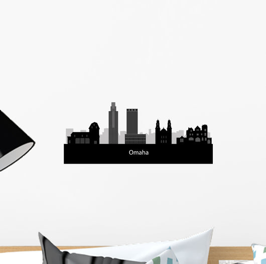 Omaha Skyline Linear Style Wall Decal