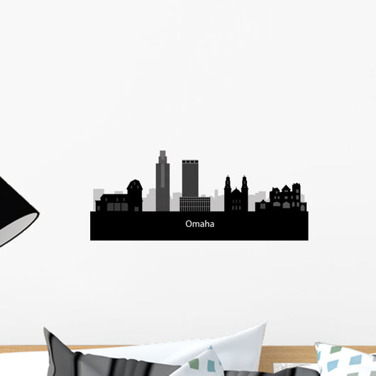 Omaha Skyline Linear Style Wall Decal