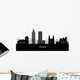 Omaha Skyline Linear Style Wall Decal