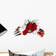 Ripping Red Dragon Wall Decal