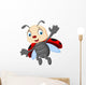 Cute Ladybug Cartoon Wall Decal