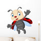 Cute Ladybug Cartoon Wall Decal