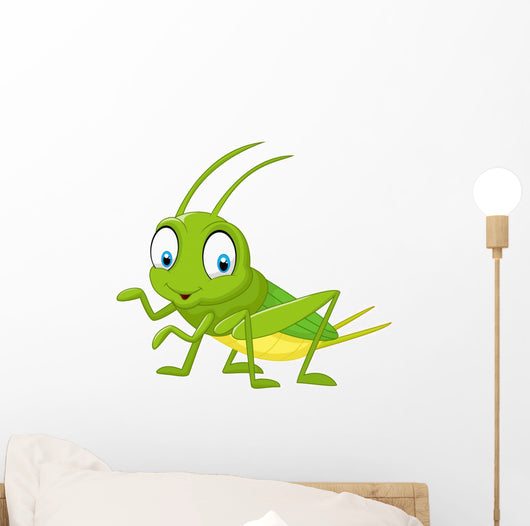 Cartoon Funny Cricket Wall Decal