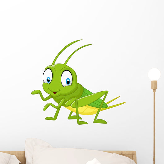 Cartoon Funny Cricket Wall Decal