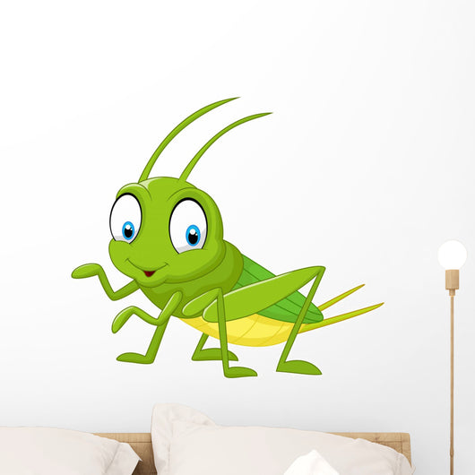 Cartoon Funny Cricket Wall Decal