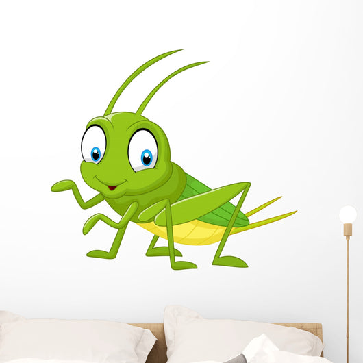 Cartoon Funny Cricket Wall Decal