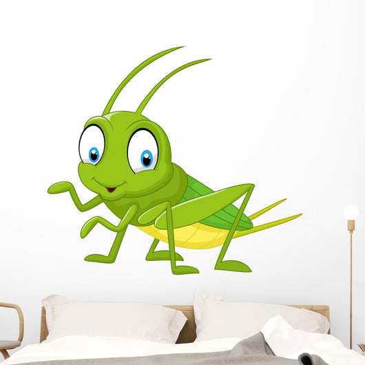Cartoon Funny Cricket Wall Decal
