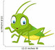 Cartoon Funny Cricket Wall Decal