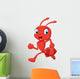 Cartoon Ant Running Wall Decal