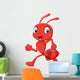 Cartoon Ant Running Wall Decal