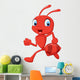 Cartoon Ant Running Wall Decal