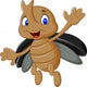 Cartoon Stag Beetle Wall Decal