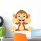 Cartoon Monkey Making Teasing Wall Decal