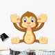 Cartoon Monkey Making Face Wall Decal