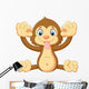 Cartoon Monkey Making Face Wall Decal