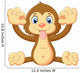 Cartoon Monkey Making Face Wall Decal