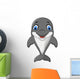 Cartoon Funny Dolphin Wall Decal