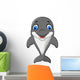 Cartoon Funny Dolphin Wall Decal