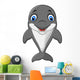 Cartoon Funny Dolphin Wall Decal