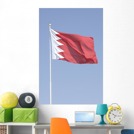 Bahrain Drapeau Wall Decal