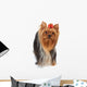 Dog with Red Bow Wall Decal