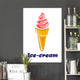 Sweet Strawberry Ice Cream Wall Decal