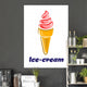 Sweet Strawberry Ice Cream Wall Decal