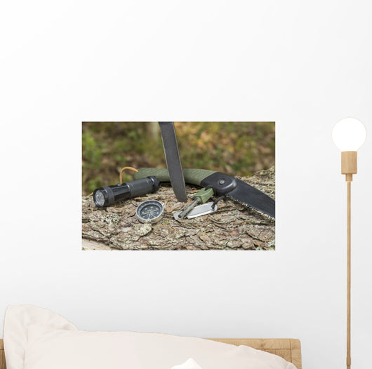 Essential Survival Equipment Wall Decal Design 1