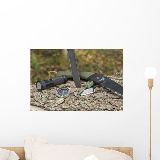 Essential Survival Equipment Wall Decal Design 1