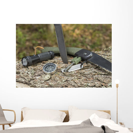 Essential Survival Equipment Wall Decal Design 1