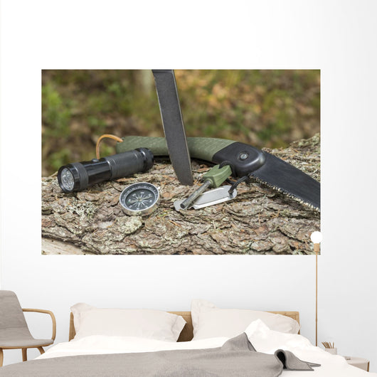 Essential Survival Equipment Wall Decal Design 1