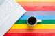 Cup Coffee with Laptop Wall Decal