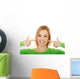 Up Perfect Smile Wall Decal