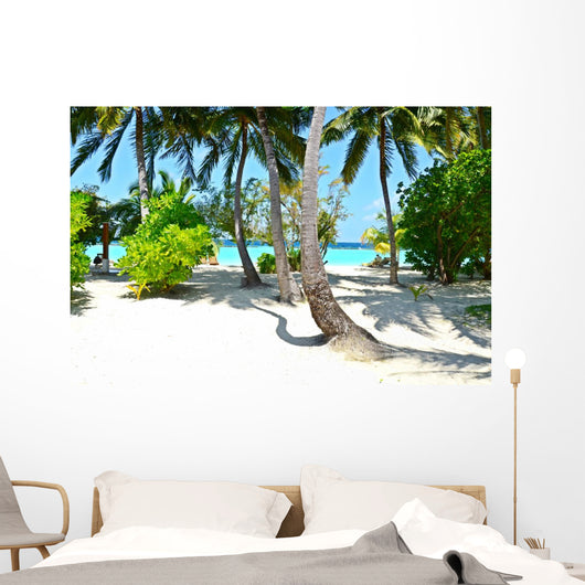 Malediven Palmen Wall Decal