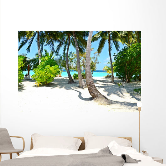 Malediven Palmen Wall Decal